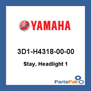Yamaha 3D1-H4318-00-00 Stay, Headlight 1; 3D1H43180000