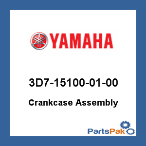 Yamaha 3D7-15100-01-00 Crankcase Assembly; 3D7151000100