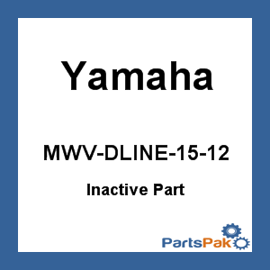 Yamaha MWV-DLINE-15-12 15' Dock Line Blue Double-Braid 3/8; New # MWV-DLDE3-15-BL