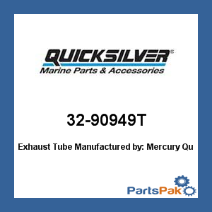 Quicksilver 32-90949T; Exhaust Tube- Replaces Mercury / Mercruiser