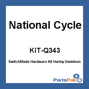 National Cycle KIT-Q343; SwitchBlade Hardware Kit Harley-Davidson Road King