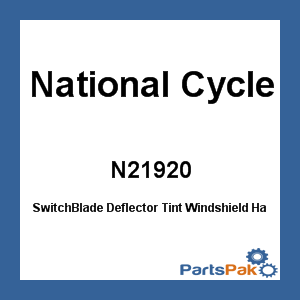 National Cycle N21920; SwitchBlade Deflector Tint Windshield Fits Harley Davidson Wideglide