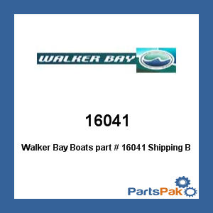 Walker Bay Boats 16041; Shipping Bags, 8Ft and 10Ft