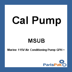 Cal Pump MSUB; Mounting Bracket For 225 and 320