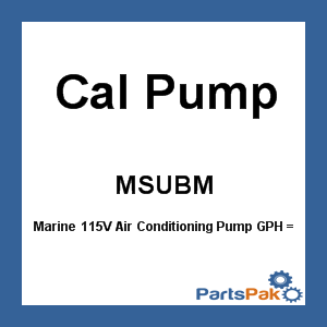 Cal Pump MSUBM; Mounting Bracket For Ms580,900