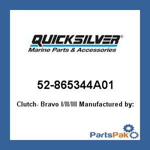 Quicksilver 52-865344A01; Clutch- Bravo I/II/III-Merc Replaces Mercury / Mercruiser