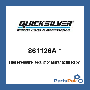 Quicksilver 861126A 1; Fuel Pressure Regulator- Replaces Mercury / Mercruiser