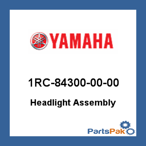 Yamaha 1RC-84300-00-00 Headlight Assembly; 1RC843000000