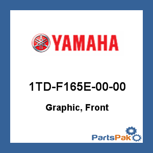 Yamaha 1TD-F165E-00-00 Graphic, Front; 1TDF165E0000