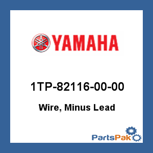 Yamaha 1TP-82116-00-00 Wire, Minus Lead; New # 1TP-82116-01-00