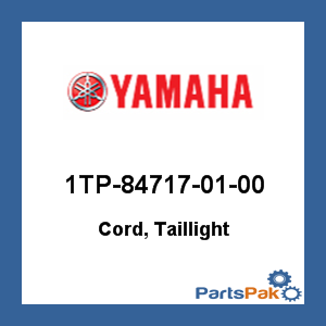 Yamaha 1TP-84717-01-00 Cord, Taillight; 1TP847170100