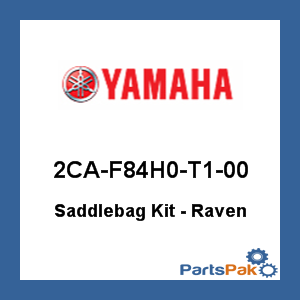 Yamaha 2CA-F84H0-T1-00 Saddlebag Kit - Raven; 2CAF84H0T100