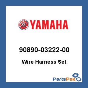 Yamaha 90890-03222-00 Wire Harness Set; 908900322200