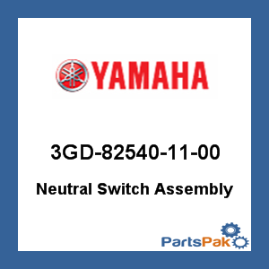 Yamaha 3GD-82540-11-00 Neutral Switch Assembly; 3GD825401100