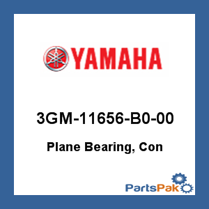 Yamaha 3GM-11656-B0-00 Plane Bearing, Con; 3GM11656B000