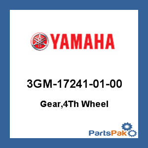 Yamaha 3GM-17241-01-00 Gear, 4th Wheel; 3GM172410100