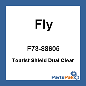 Fly Racing F73-88605; Tourist Shield Dual Clear