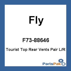 Fly Racing F73-88646; Tourist Top Rear Vents Pair L/R