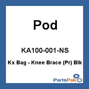 Pod KA100-001-NS; Kx Bag - Knee Brace (Pr) Blk