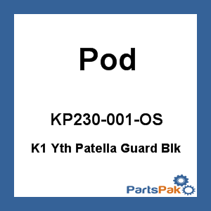 Pod KP230-001-OS; Knee Brace Patella Guard Black Ym / Yl