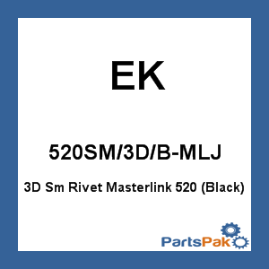EK 520SM/3D/B-MLJ; 3D Sm Rivet Masterlink 520 (Black)