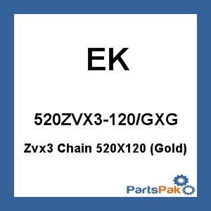 EK 520ZVX3-120/GXG; Zvx3 Chain 520X120 (Gold)