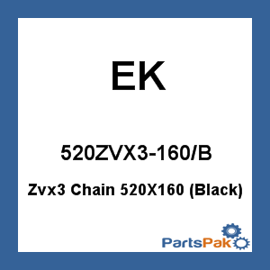 EK 520ZVX3-160/B; Zvx3 Chain 520X160 (Black)
