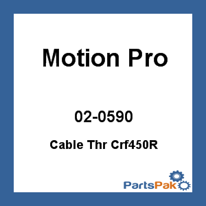 Motion Pro 02-0590; Black Vinyl Throttle Cable