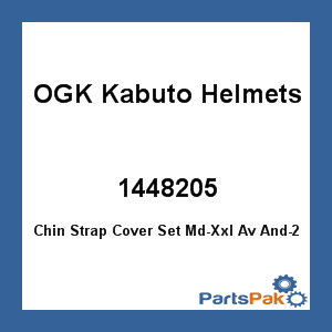 OGK Kabuto Helmets 1448205; Chin Strap Cover Set Md-Xxl Av And-2