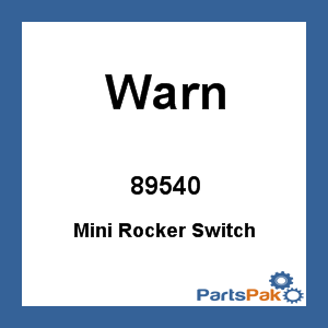 Warn 89540; Mini Rocker Switch