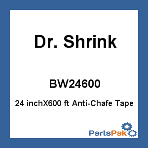 Dr. Shrink BW24600; 24 inchX600 ft Anti-Chafe Tape