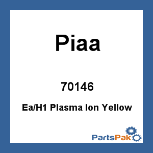 Piaa 70146; H1 Plasma Ion Yellow Bulb 55W=100W