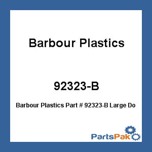 Barbour Plastics 92323-B; Large Dock Edge Black 8'