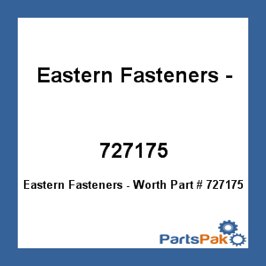 Eastern Fasteners - Worth 727175; 10X1/2 Phts Phillips