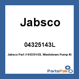 Jabsco 04325143L; Washdown Pump Kit 12V