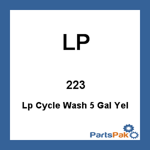 LP 223; Lp Cycle Wash 5 Gal Yel