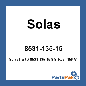 Solas 8531-135-15; S.S. Rear 15P Volvo