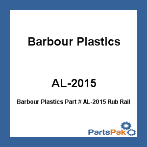 Barbour Plastics AL-2015; Rub Rail W/Stiff - 50'