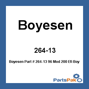 Boyesen 264-13; 96 Mod 200 Efi Boyesen