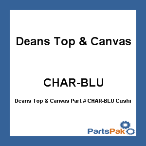 Deans Top & Canvas CHAR-BLU; Cushion Charcoal / Blue