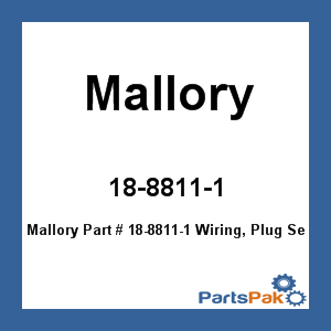 Mallory 18-8811-1; Wiring, Plug Set