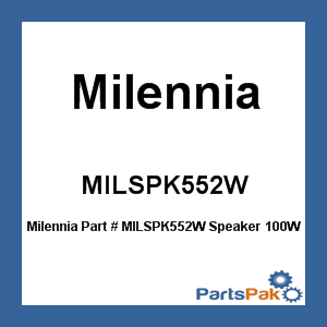 Milennia MILSPK552W; Speaker 100W 5-inch White