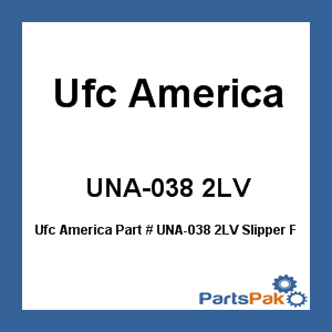 UCF America UNA-038 2LV; Slipper Flat 30-inch