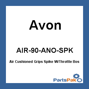 Avon Grips AIR-90-ANO-SPK; Air Cushioned Grips Spike W / Throttle Boss (Black)