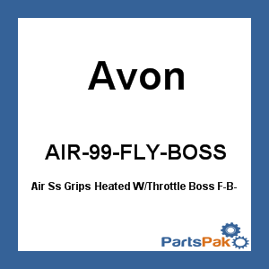 Avon Grips AIR-99-FLY-BOSS; Air Ss Grips Heated W / Throttle Boss F-B-W (Chrome