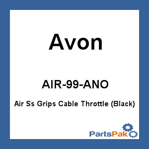 Avon Grips AIR-99-ANO; Air Ss Grips Cable Throttle (Black)