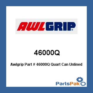 Awlgrip 46000Q; Quart Can Unlined With Cover