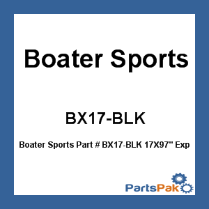 Boater Sports BX17-BLK; 17X97-inch Express Cover - Black