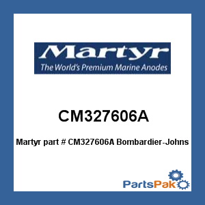 Martyr (Canada Metal Pacific) CM327606A; Bombardier-Johnson Evinrude Cm-327606 Block
