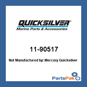 Quicksilver 11-90517; Nut- Replaces Mercury / Mercruiser